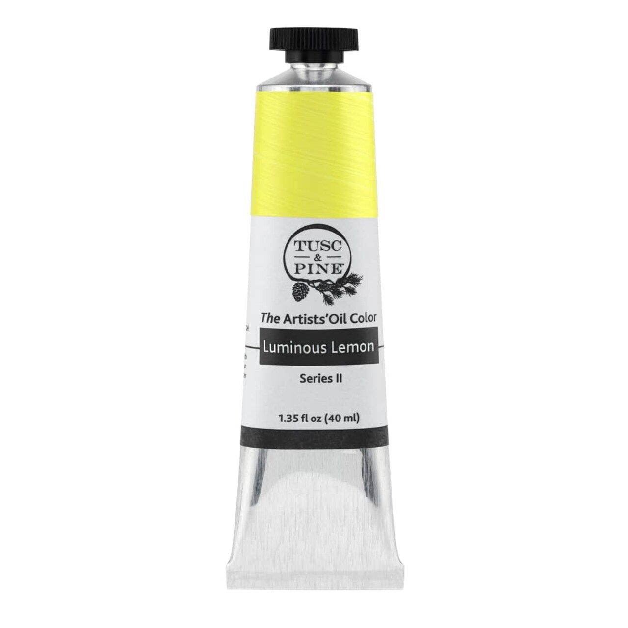 Tusc & Pine Artist Oil Paint - Luminous Lemon, 40 ml, Non-Yellowing, Rich & Creamy Consistency, Maximum Pigment Load, Small Batch Milled Oil Paints Made in the USA for Professional Artists